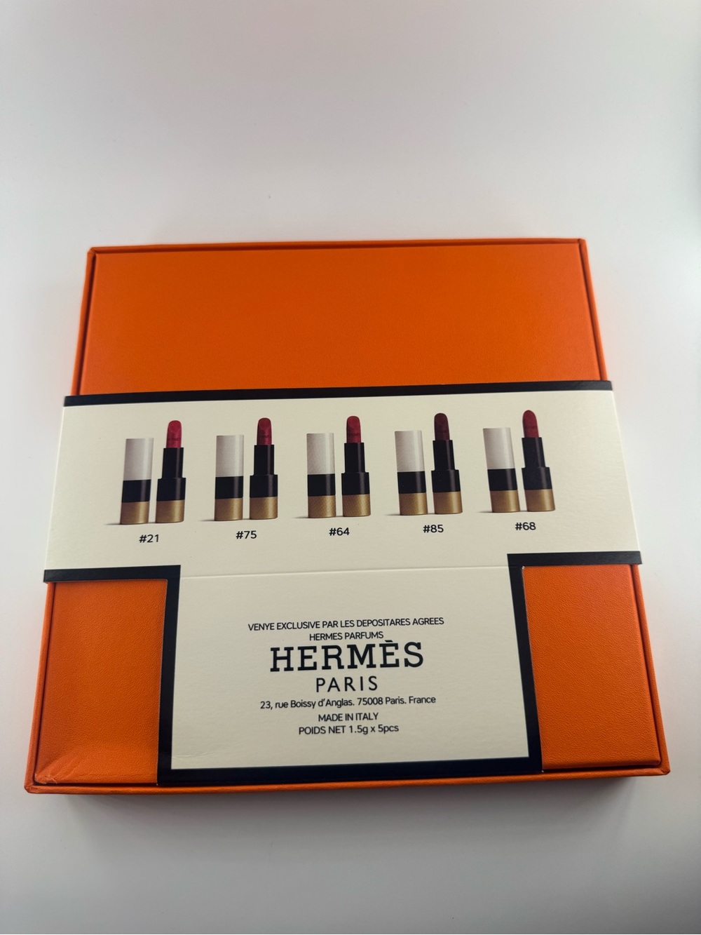 Hermès Lipstick Set 5 Piece Rouge Hermès NWT Sealed Mini - Picture 3 of 10